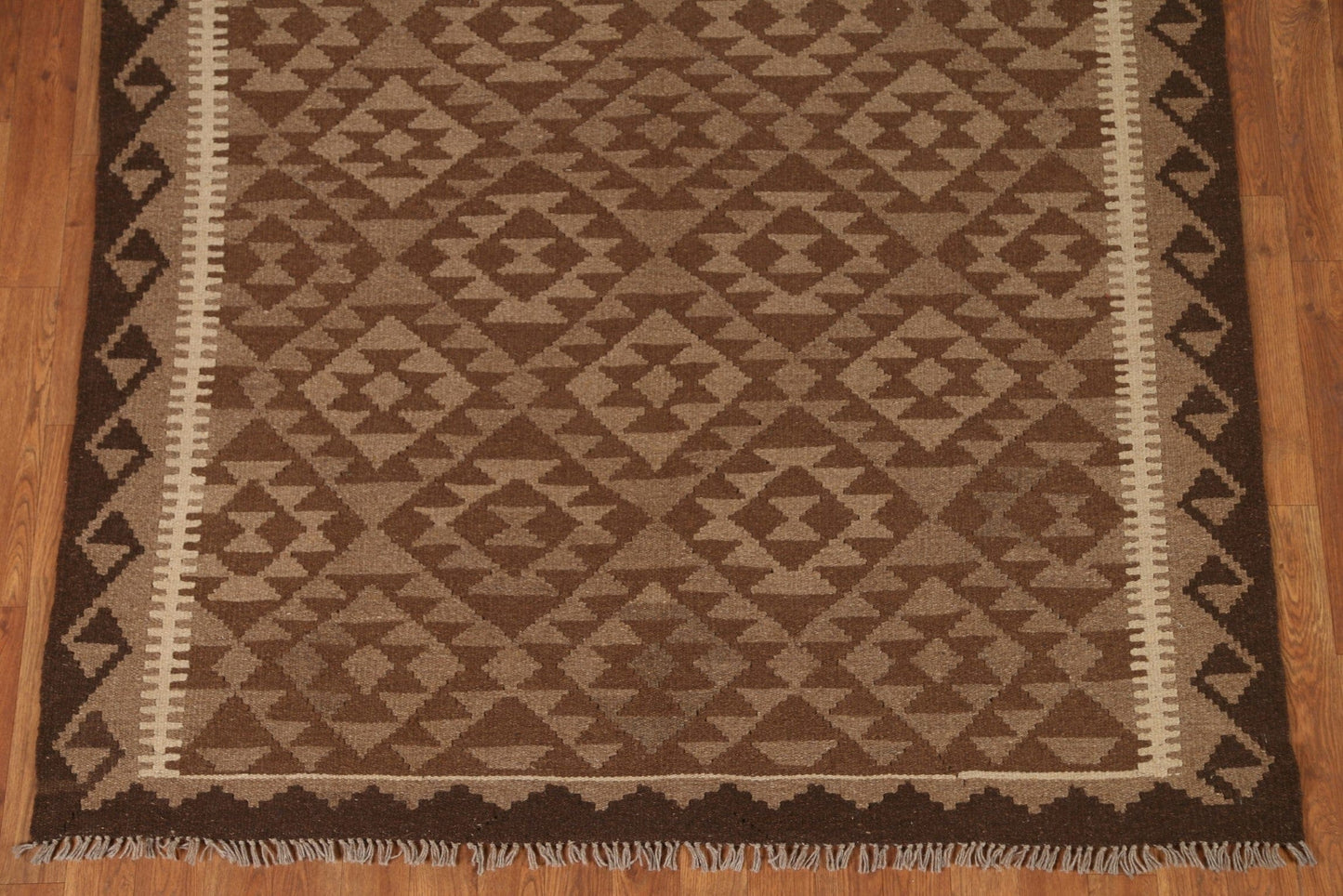 Brown Kilim Oriental Area Rug 5x8