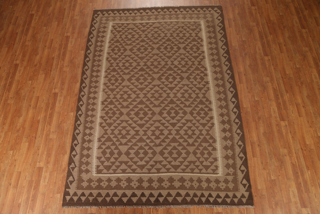 Tribal Kilim Wool Area Rug 7x10