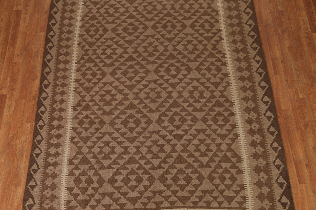 Tribal Kilim Wool Area Rug 7x10