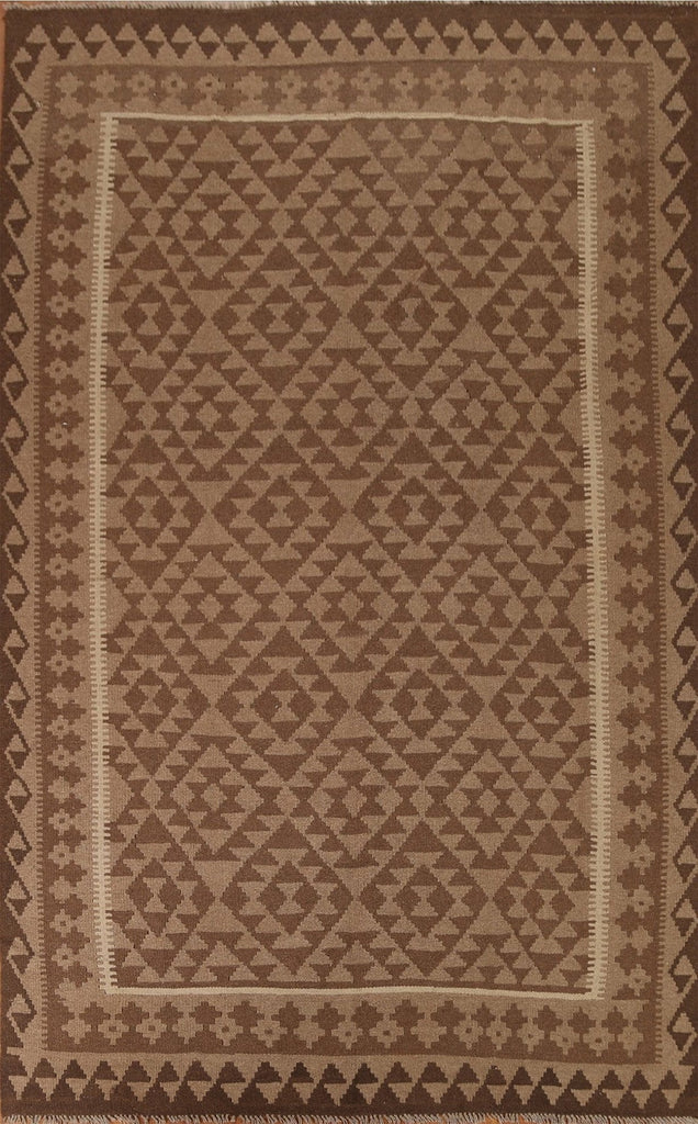 Tribal Kilim Wool Area Rug 7x10