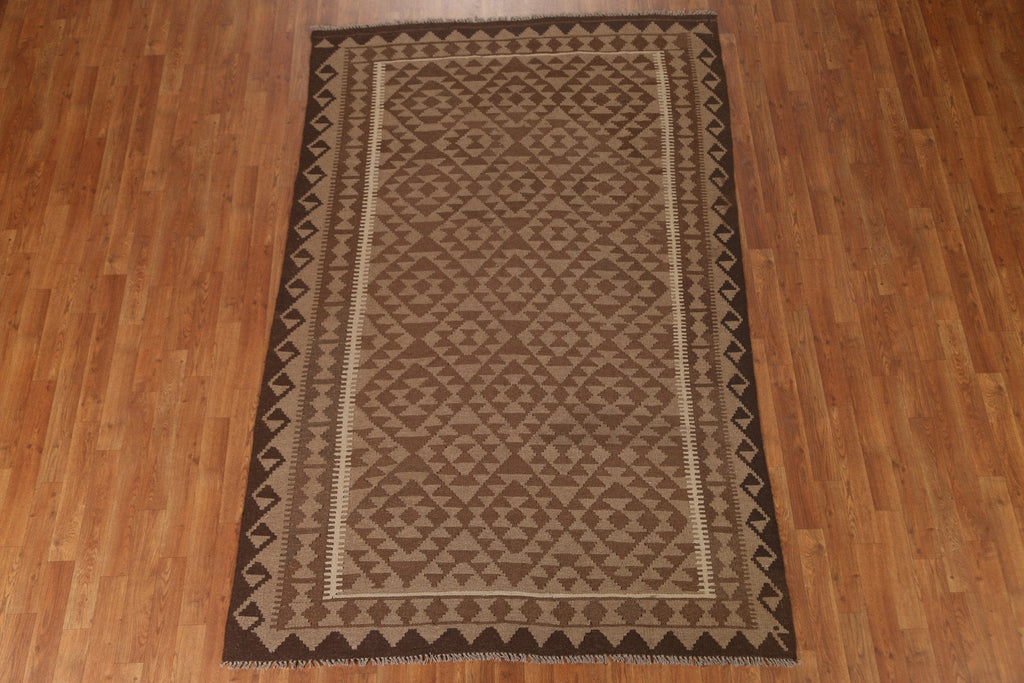 Hand-Woven Kilim Oriental Area Rug 5x8