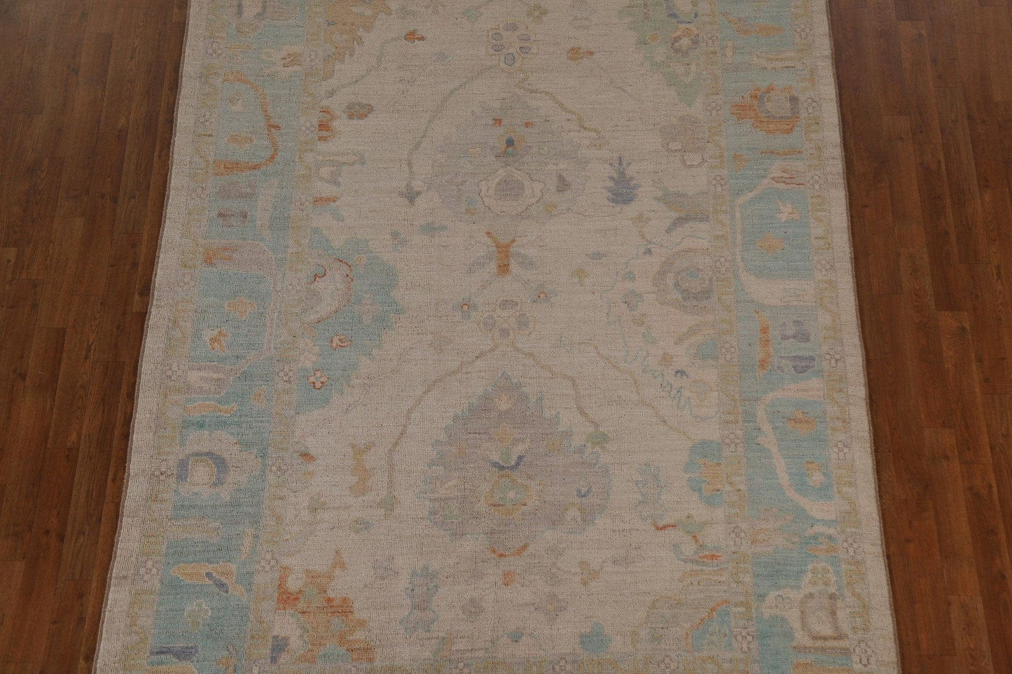 Vegetable Dye Oushak Turkish Area Rug 7x10