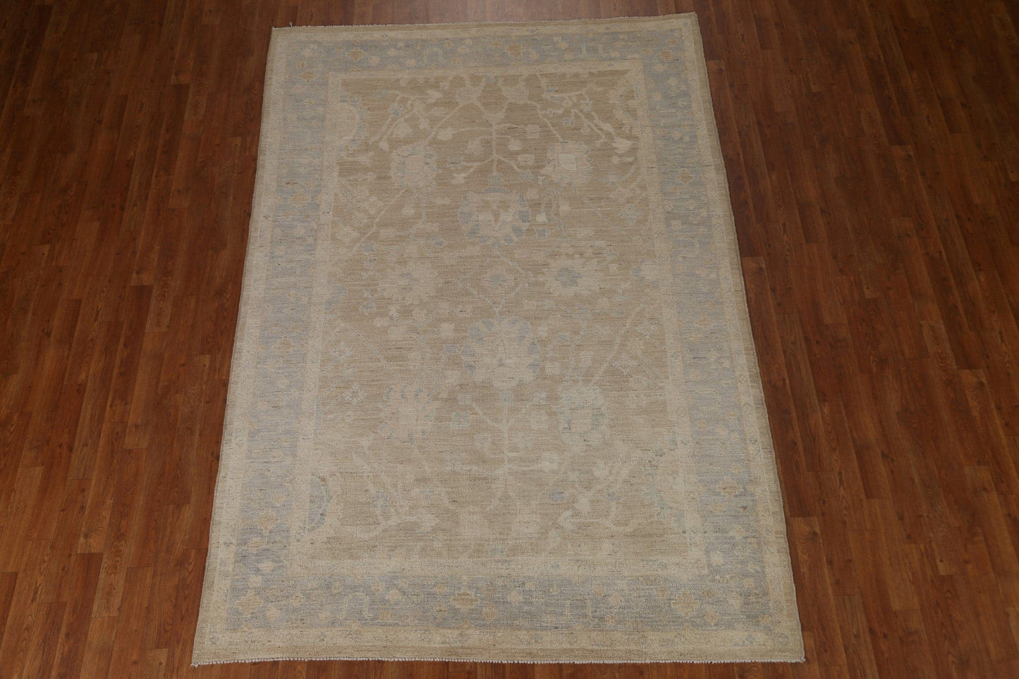 Vegetable Dye Oushak Turkish Area Rug 6x9