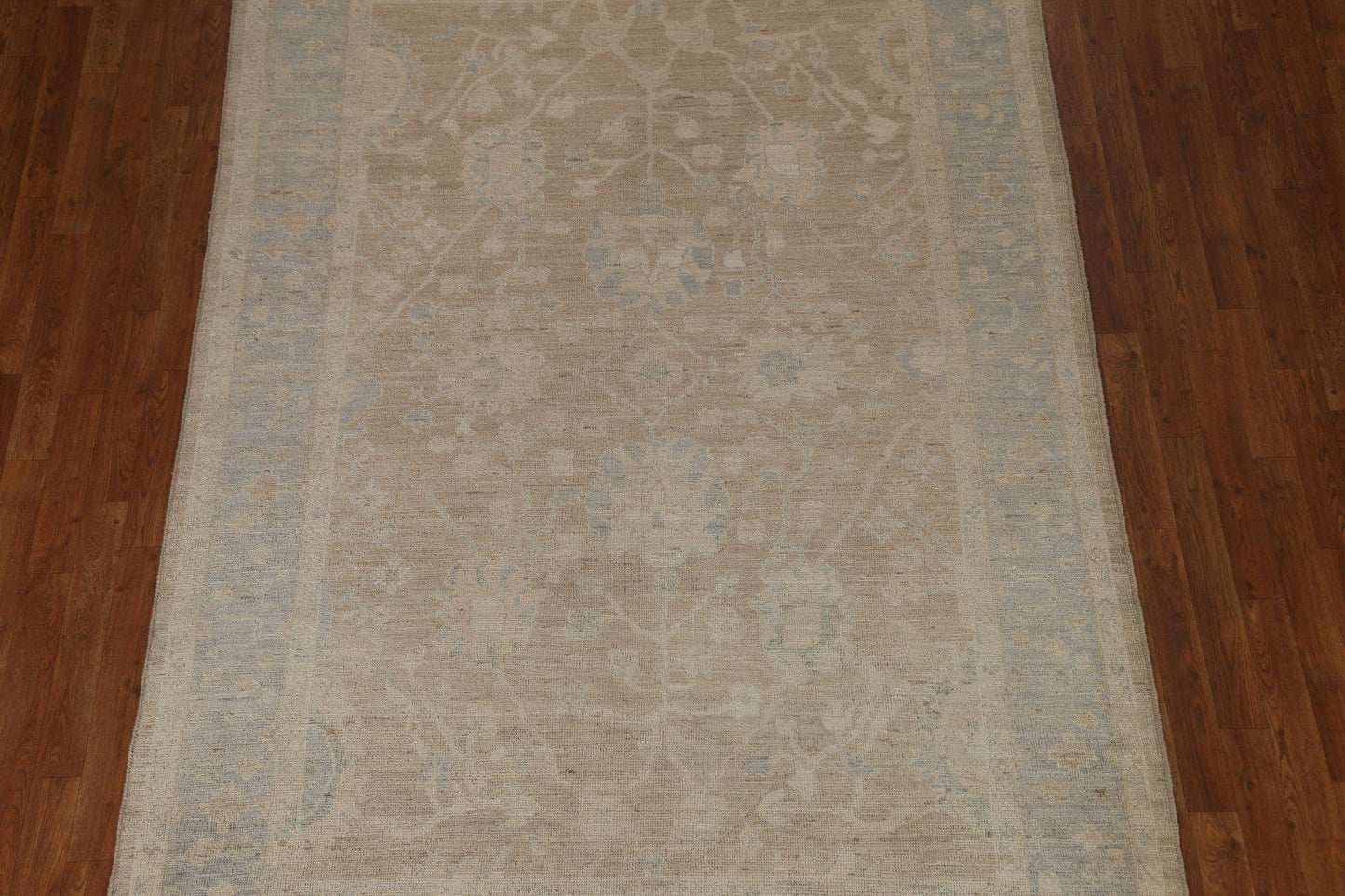 Vegetable Dye Oushak Turkish Area Rug 6x9