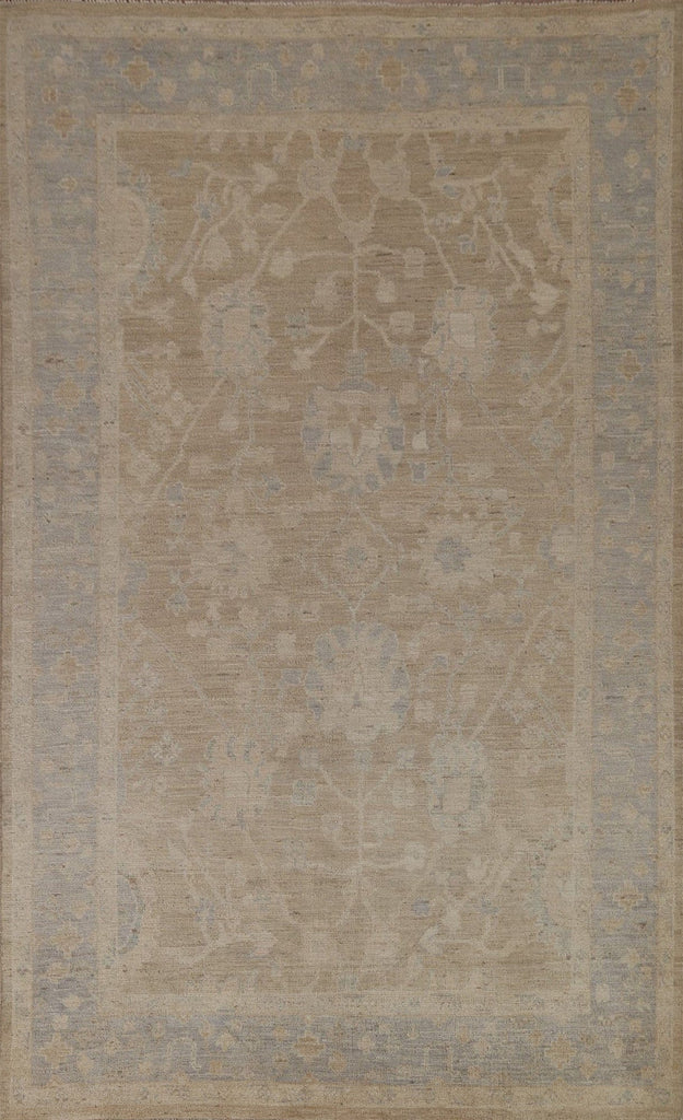 Vegetable Dye Oushak Turkish Area Rug 6x9