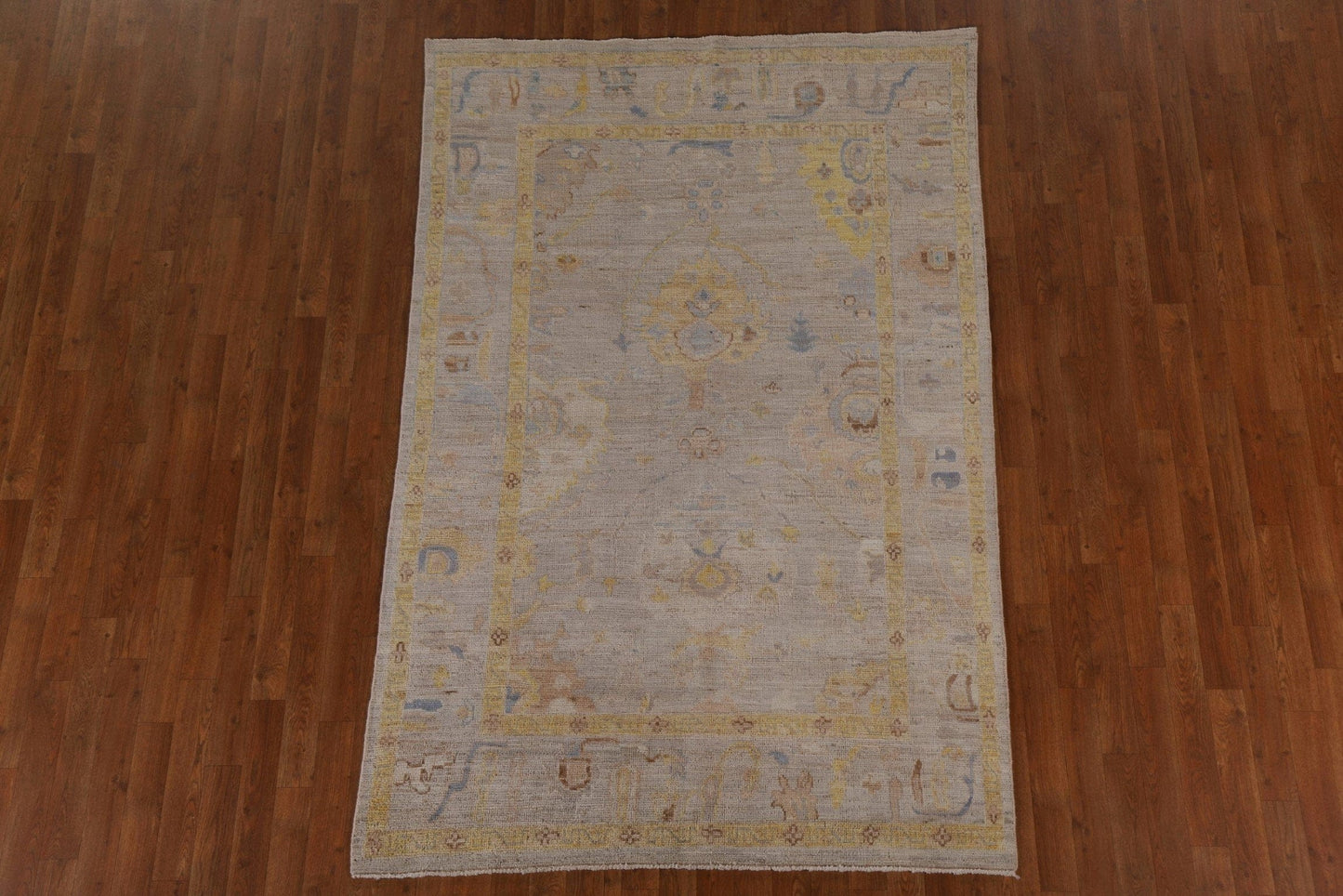 Vegetable Dye Oushak Oriental Area Rug 5x7