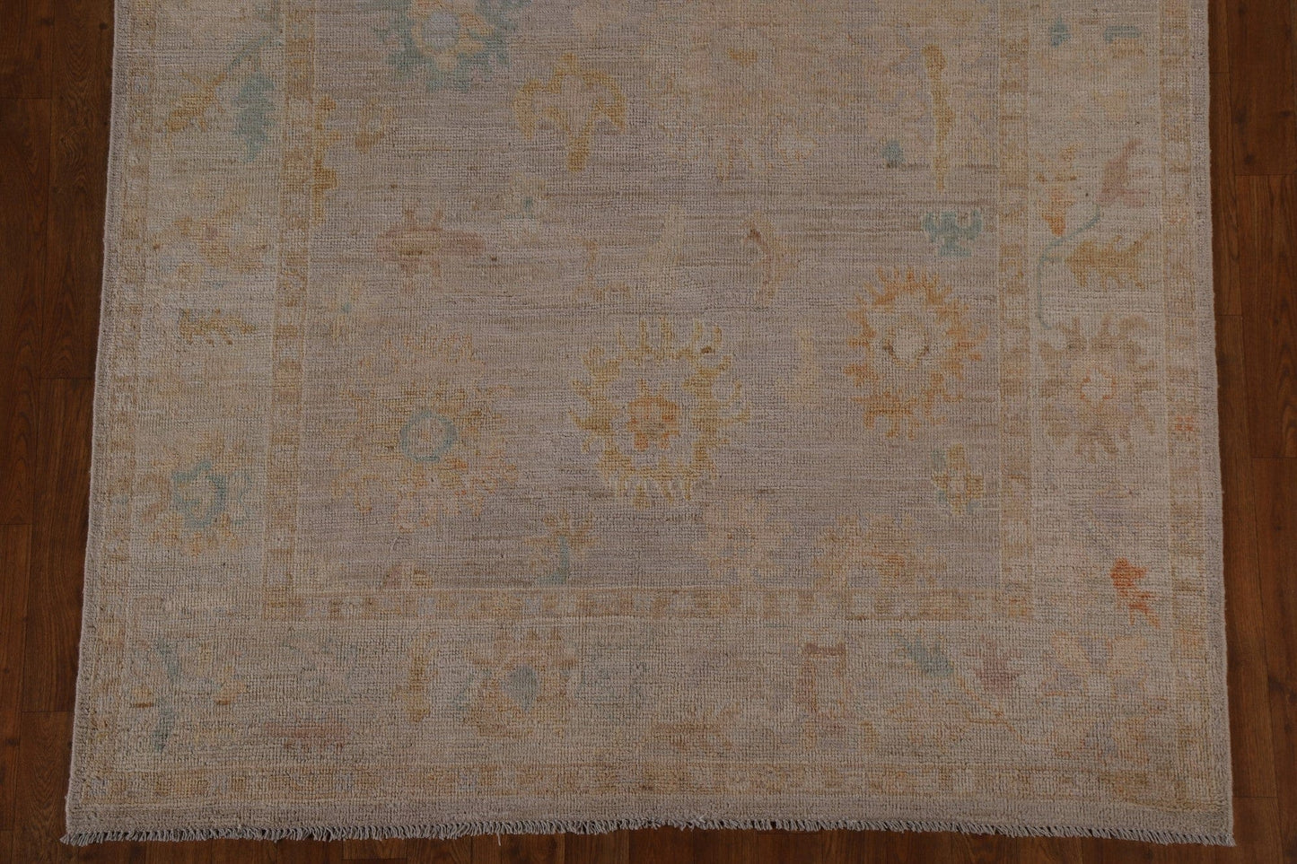 Muted Oushak Vegetable Dye Area Rug 5x7