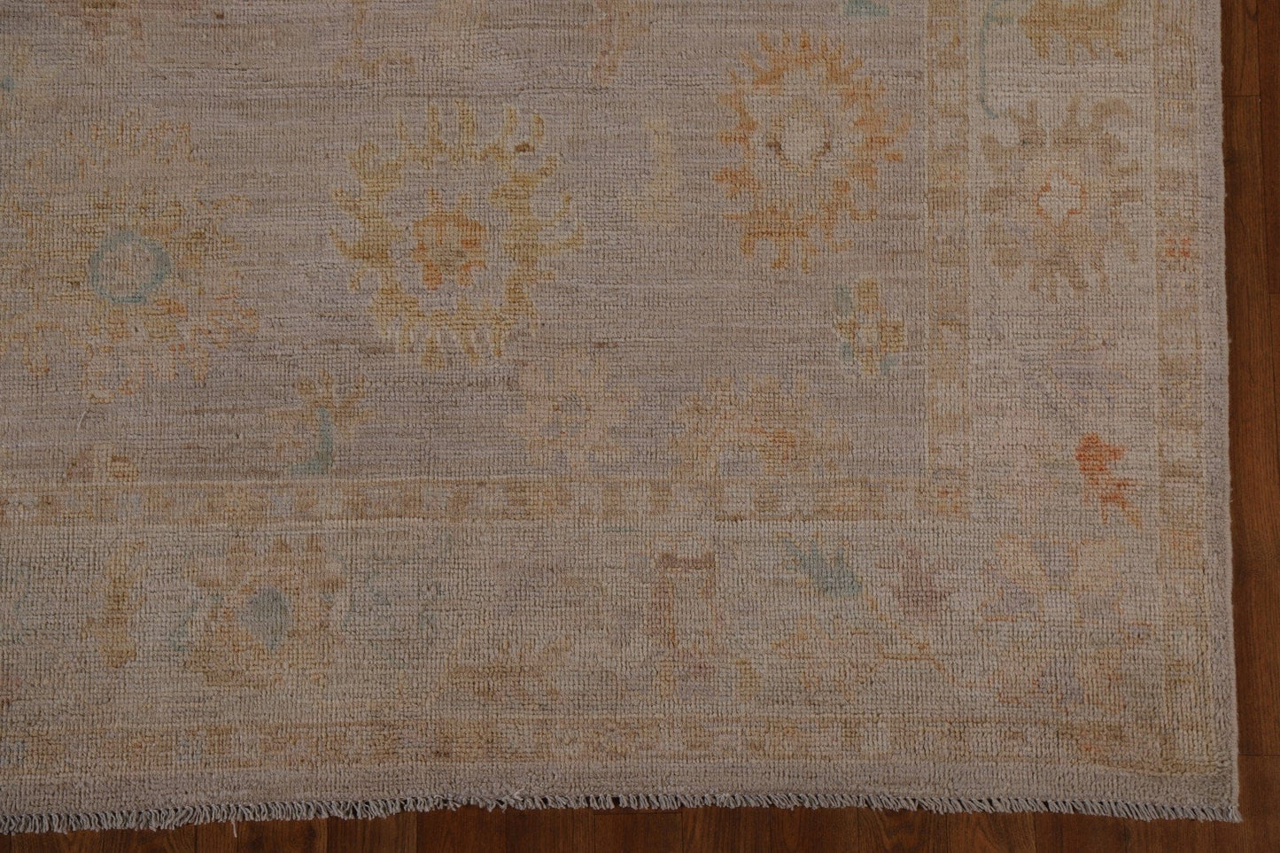 Muted Oushak Vegetable Dye Area Rug 5x7