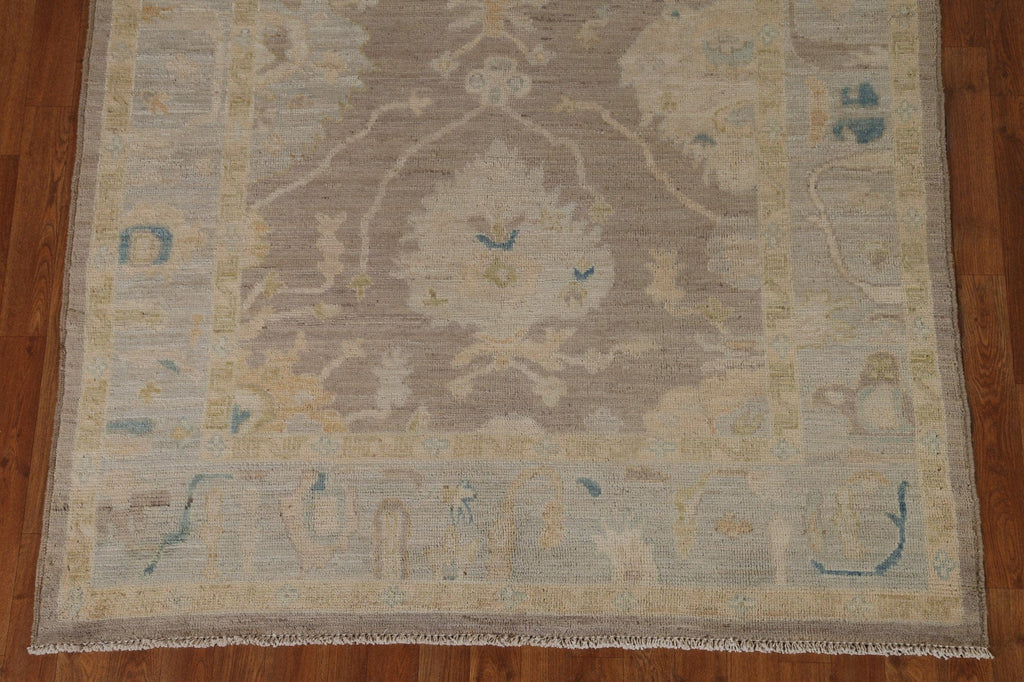 Vegetable Dye Oushak Oriental Area Rug 5x7