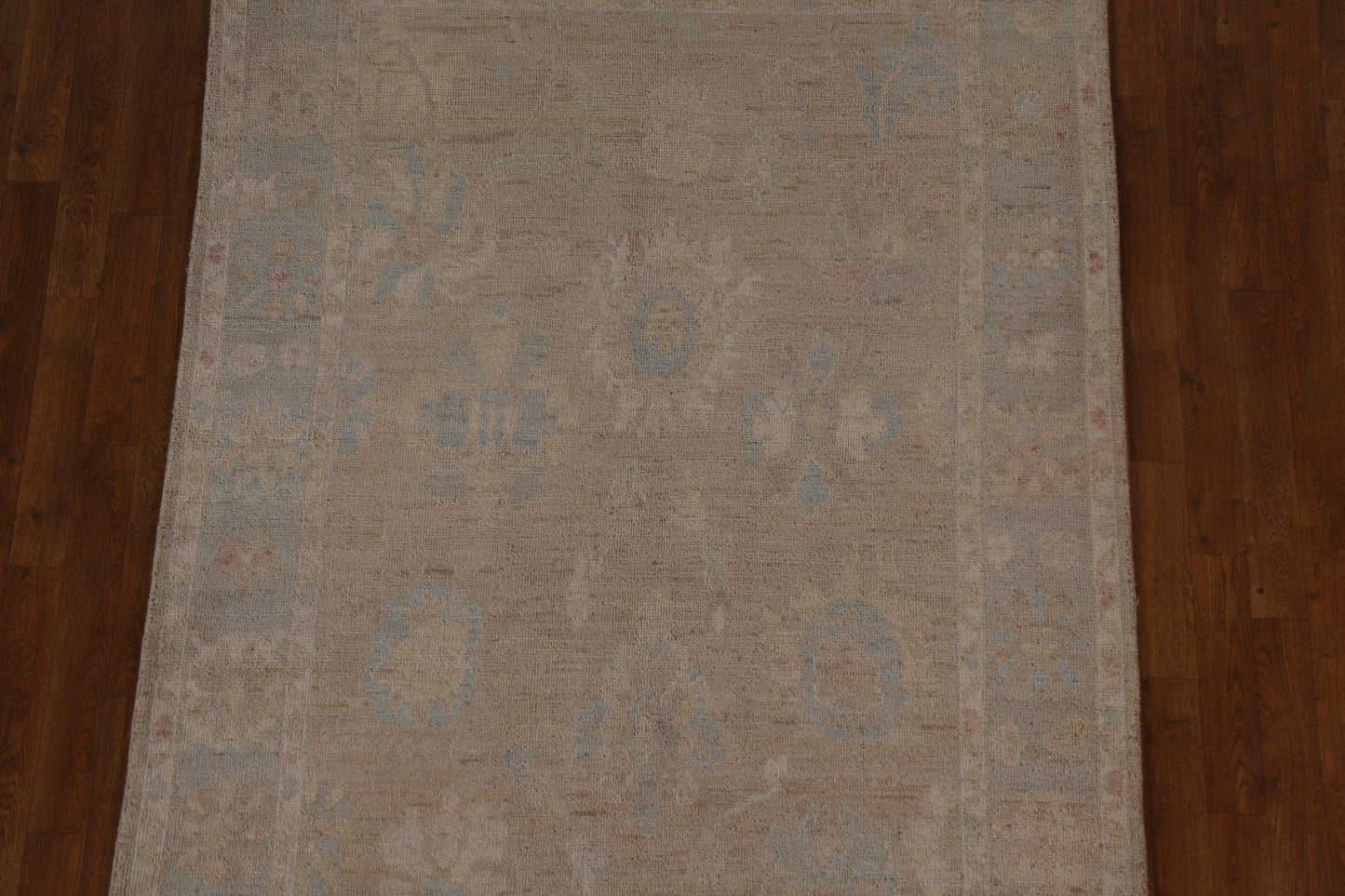 Oushak Vegetable Dye Turkish Area Rug 5x7