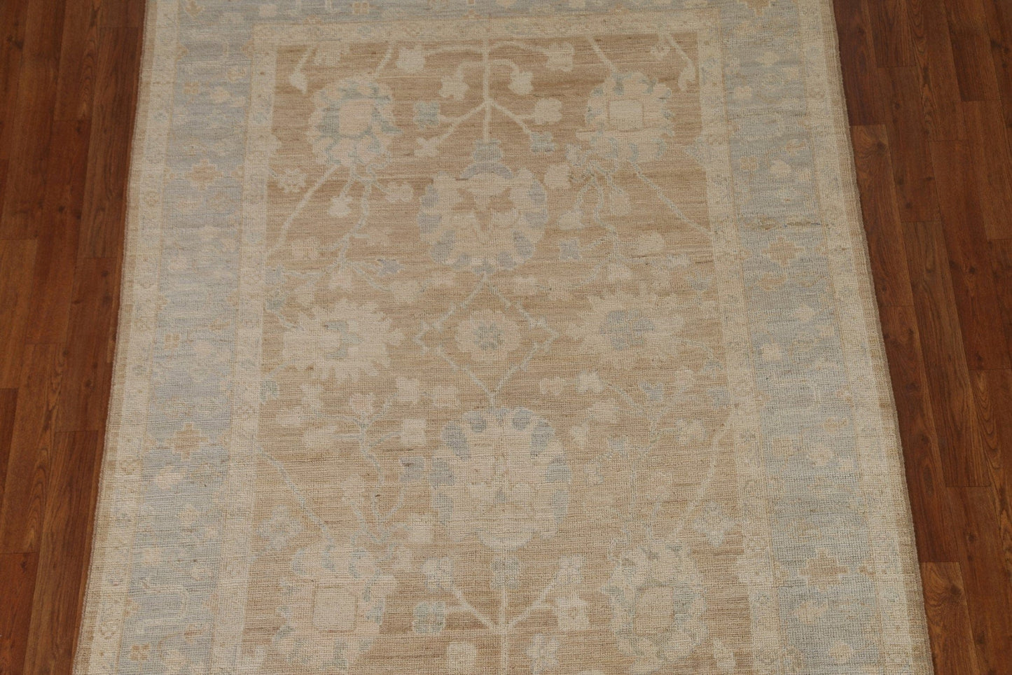 Vegetable Dye Oushak Turkish Area Rug 5x7