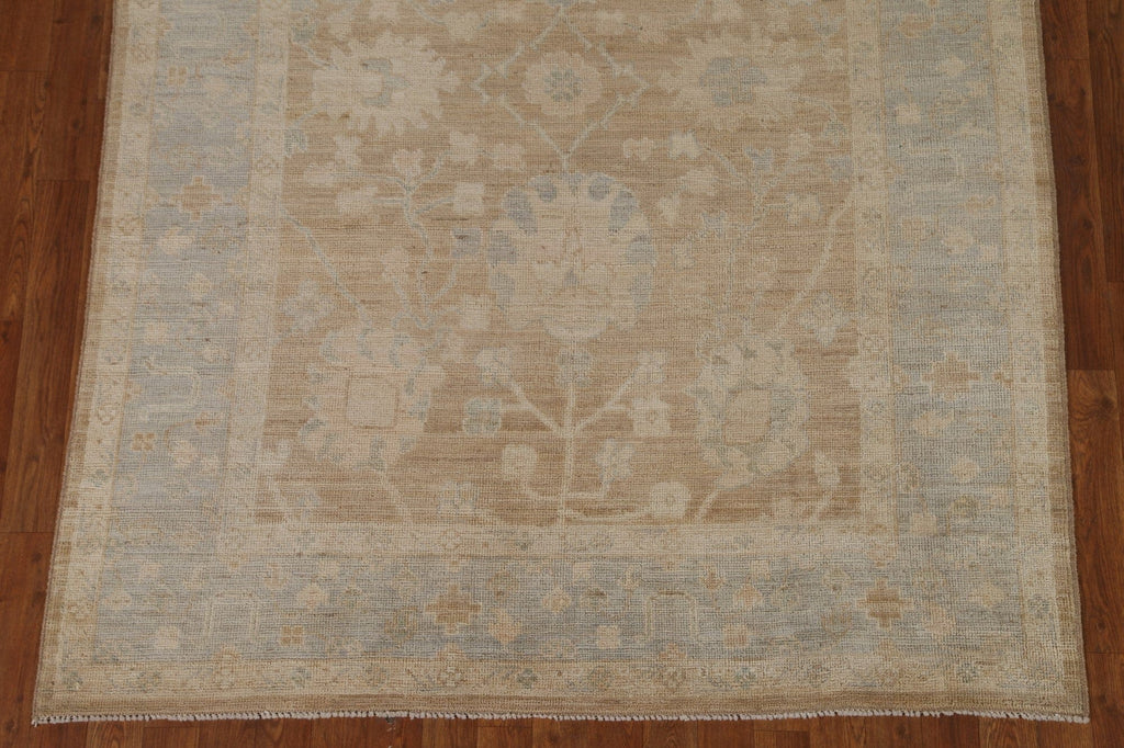 Vegetable Dye Oushak Turkish Area Rug 5x7