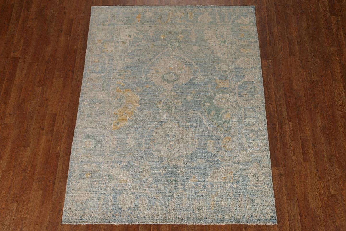 Vegetable Dye Oushak Oriental Area Rug 5x7