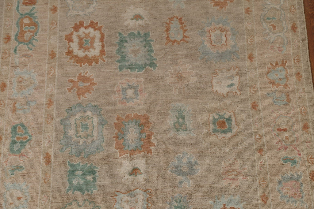 Turkish Oushak Vegetable Dye Area Rug 5x8