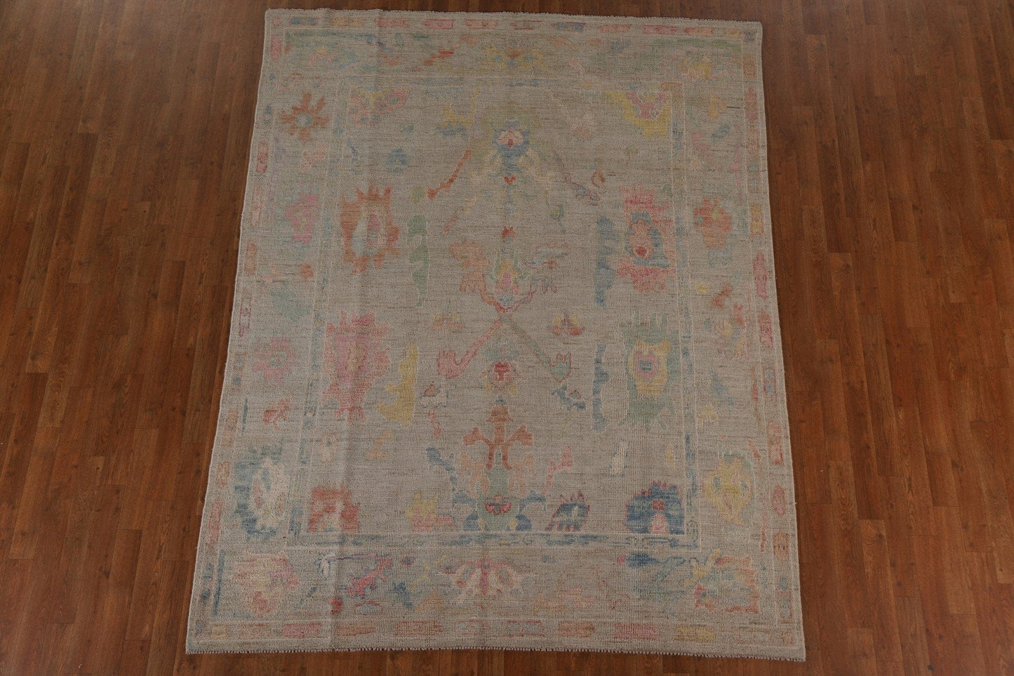 Handmade Oushak Vegetable Dye Area Rug 7x8