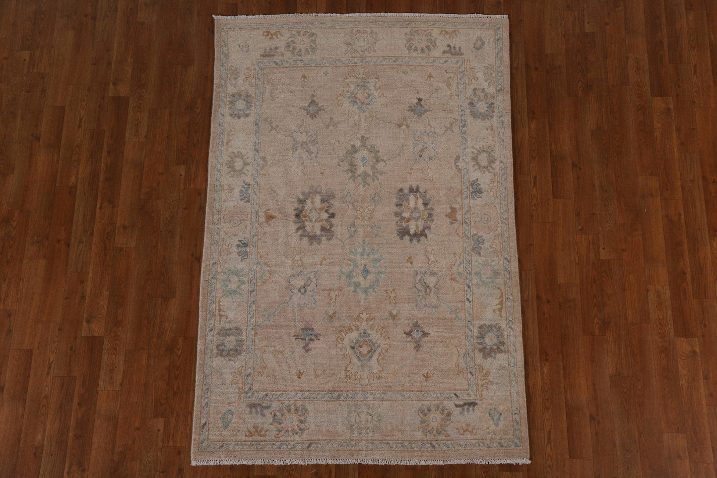 Vegetable Dye Oushak Oriental Area Rug 4x6