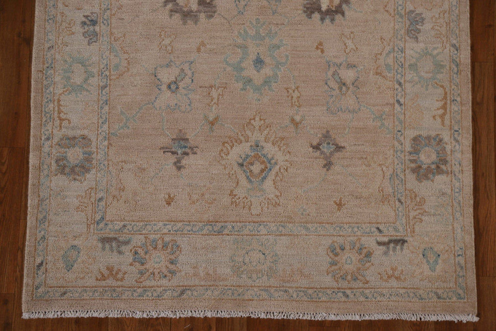 Vegetable Dye Oushak Oriental Area Rug 4x6