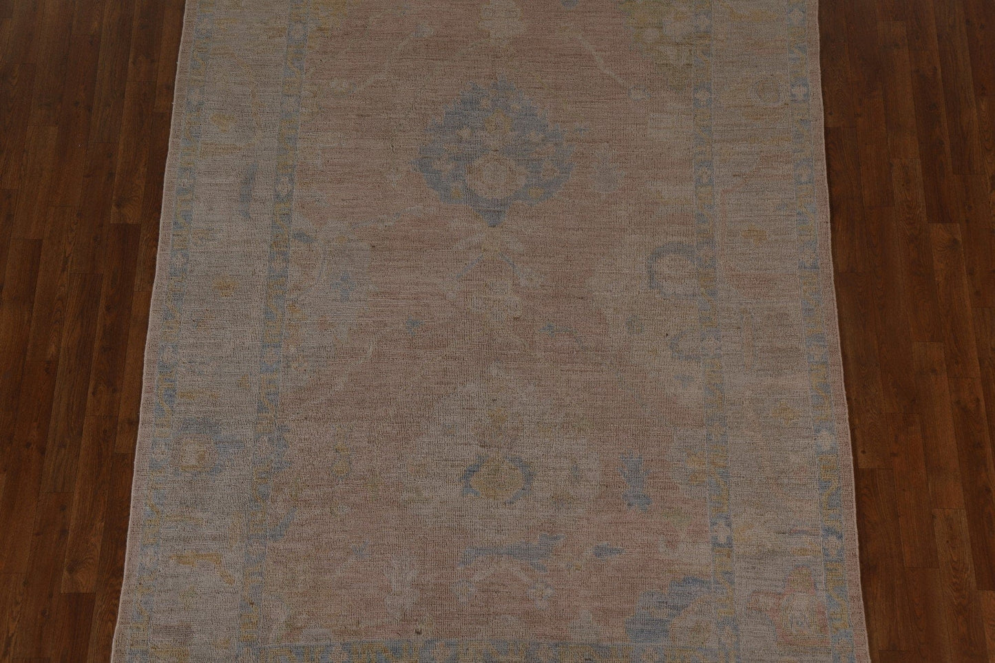 Vegetable Dye Oushak Turkish Area Rug 6x9