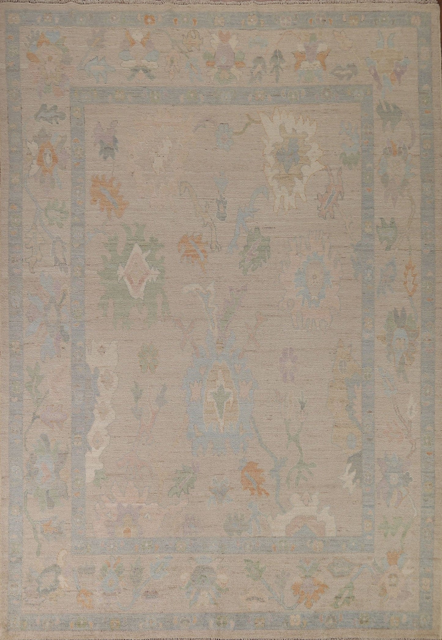 Vegetable Dye Oushak Oriental Area Rug 8x10