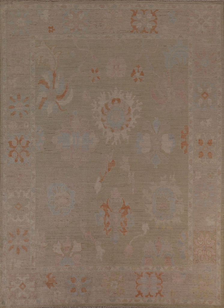 Vegetable Dye Oushak Turkish Area Rug 9x10