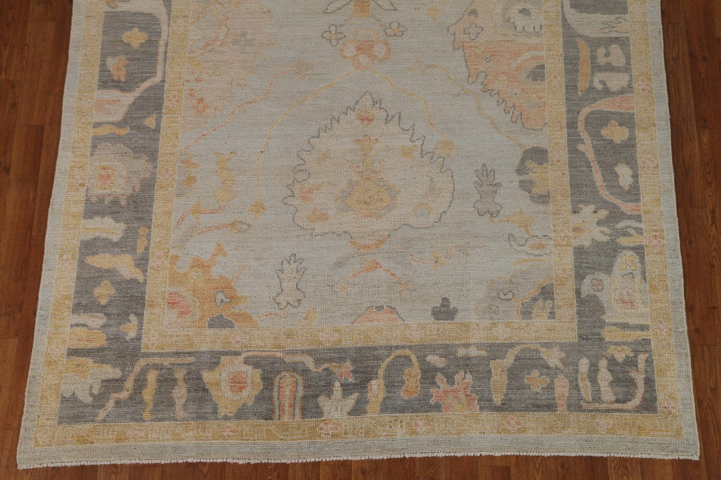 Vegetable Dye Oushak Turkish Area Rug 6x9