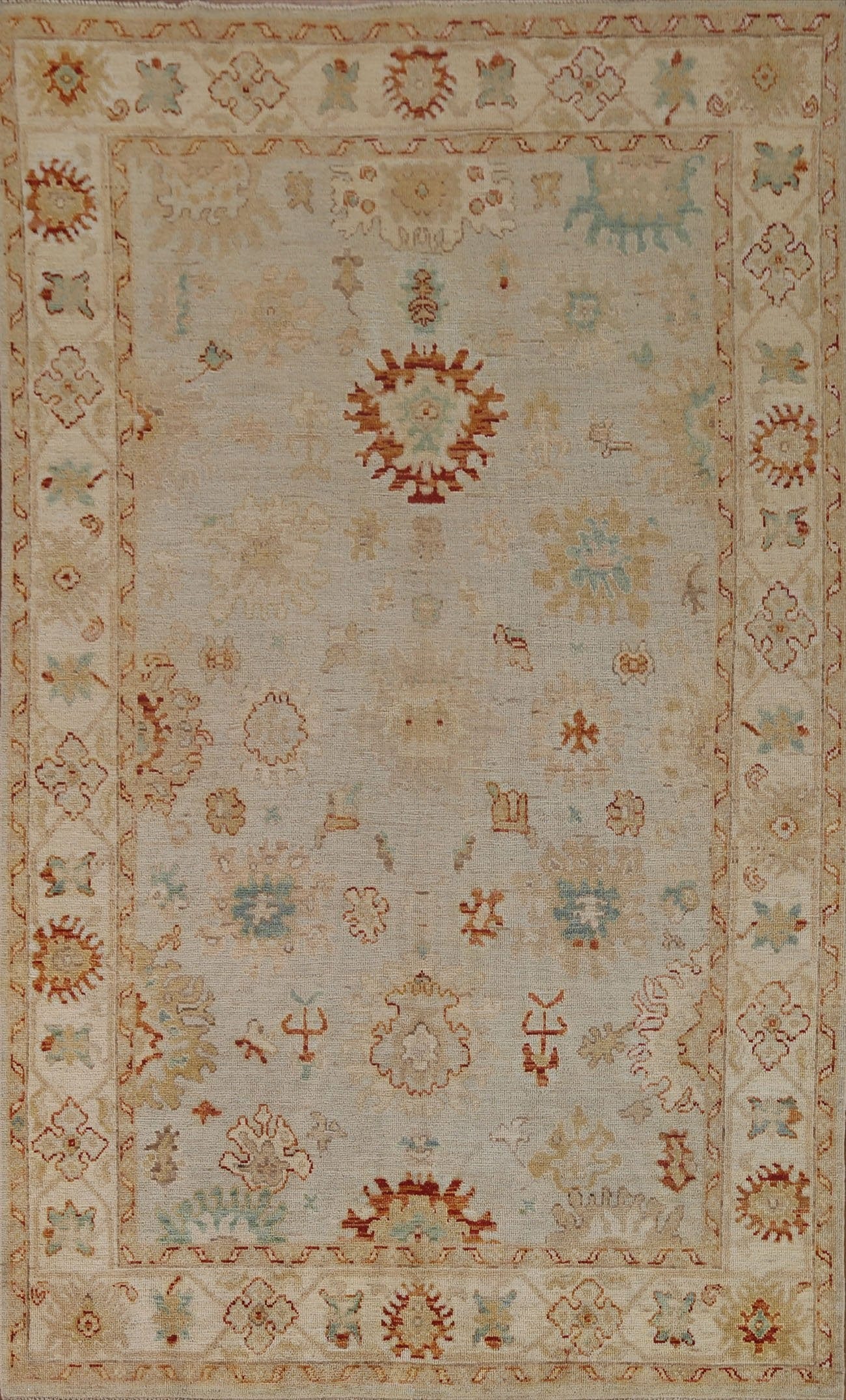 Oushak Vegetable Dye Area Rug 6x9