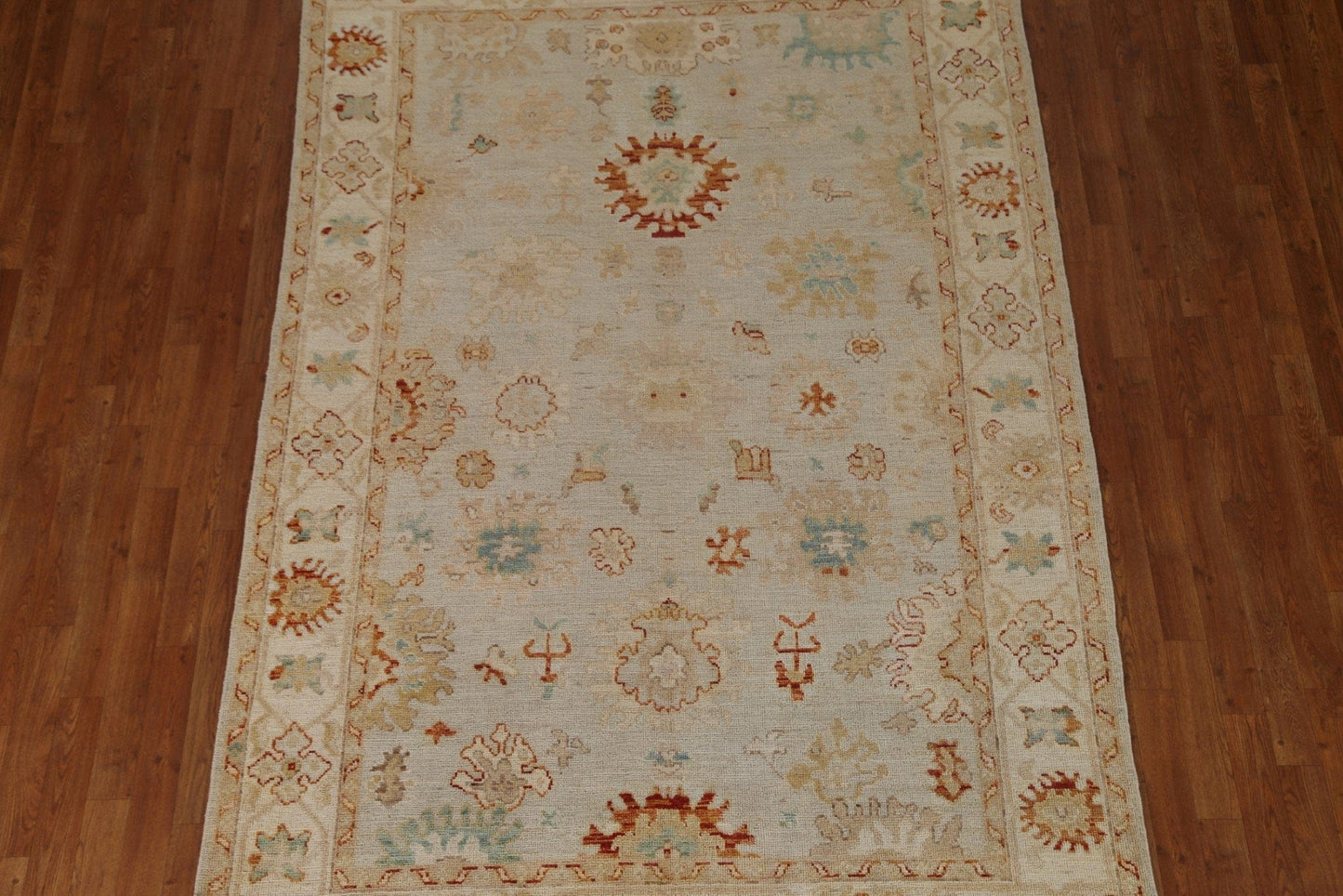 Oushak Vegetable Dye Area Rug 6x9