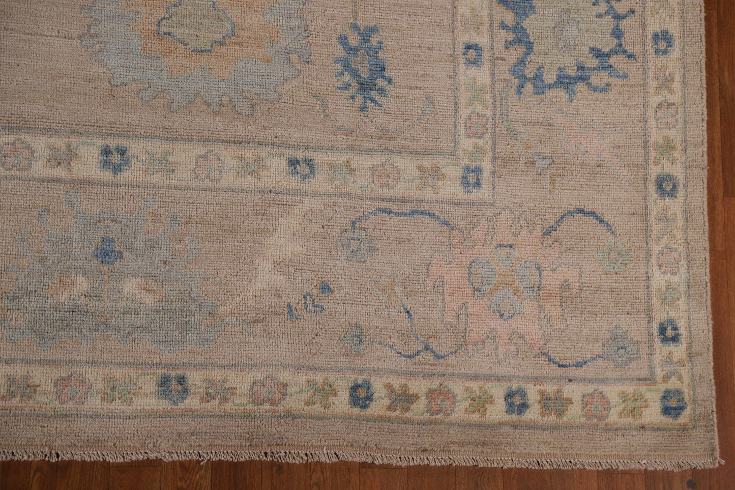 Vegetable Dye Oushak Turkish Area Rug 9x12