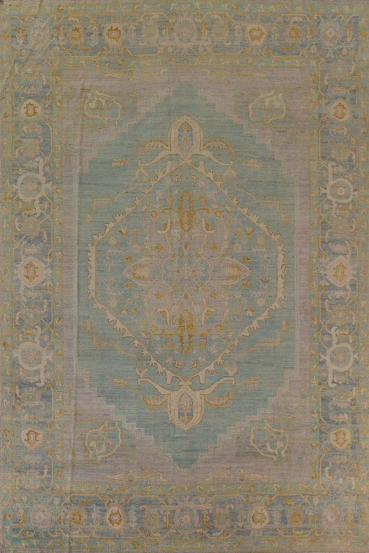 Vegetable Dye Oushak Oriental Area Rug 9x12