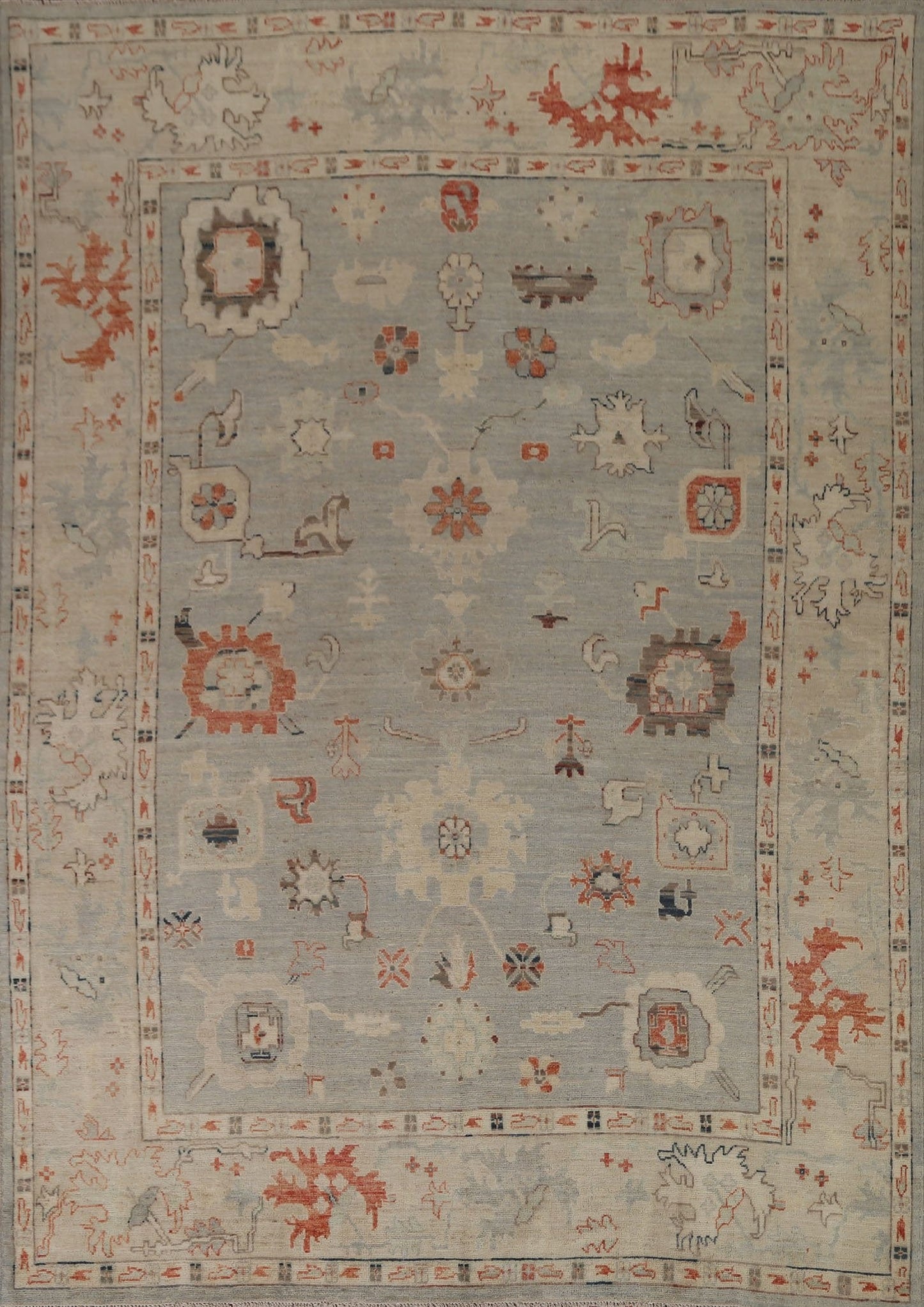 Vegetable Dye Oushak Oriental Area Rug 8x10