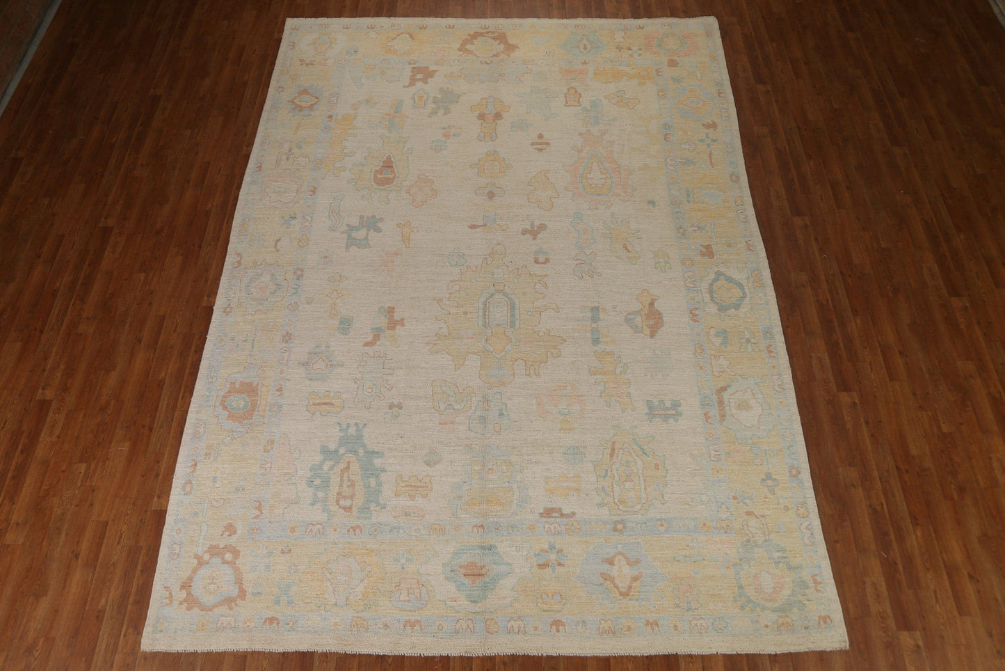 Vegetable Dye Oushak Oriental Area Rug 9x12