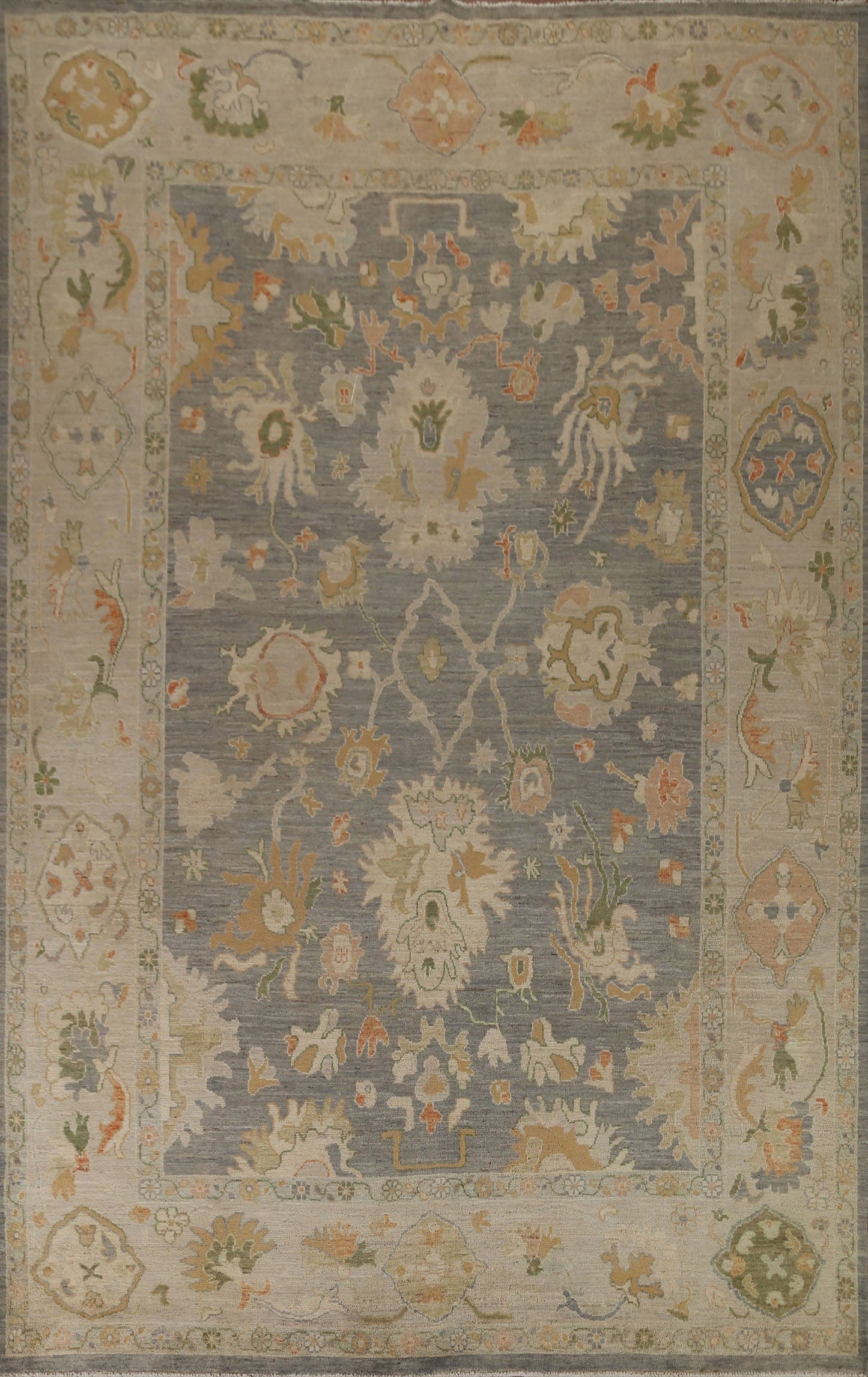 Vegetable Dye Oushak Oriental Area Rug 9x12