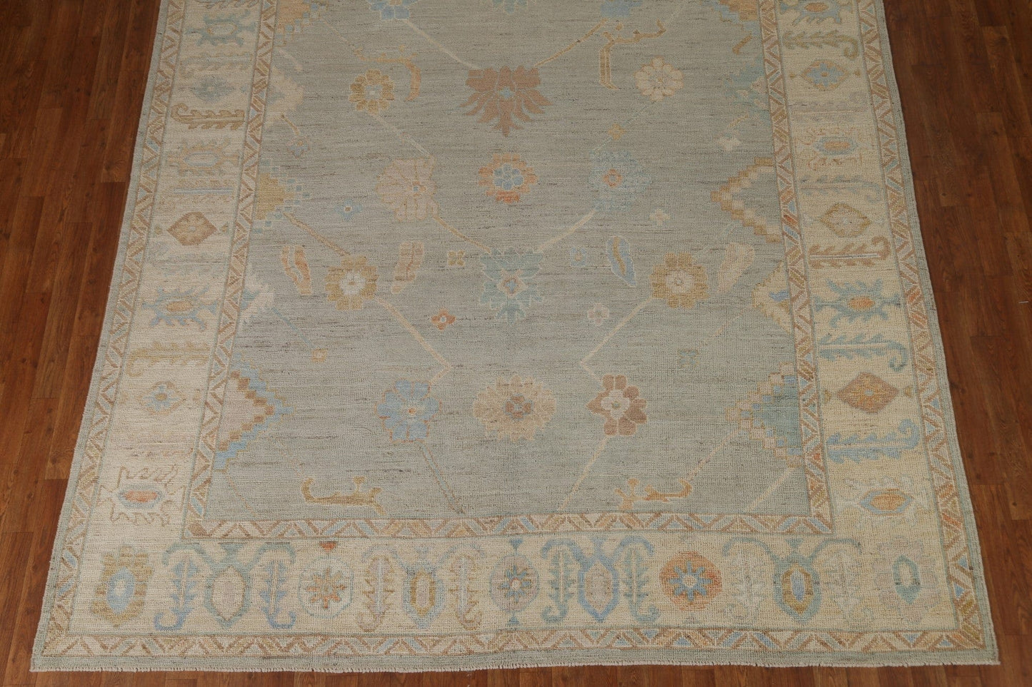 Light Blue Oushak Vegetable Dye Area Rug 8x10