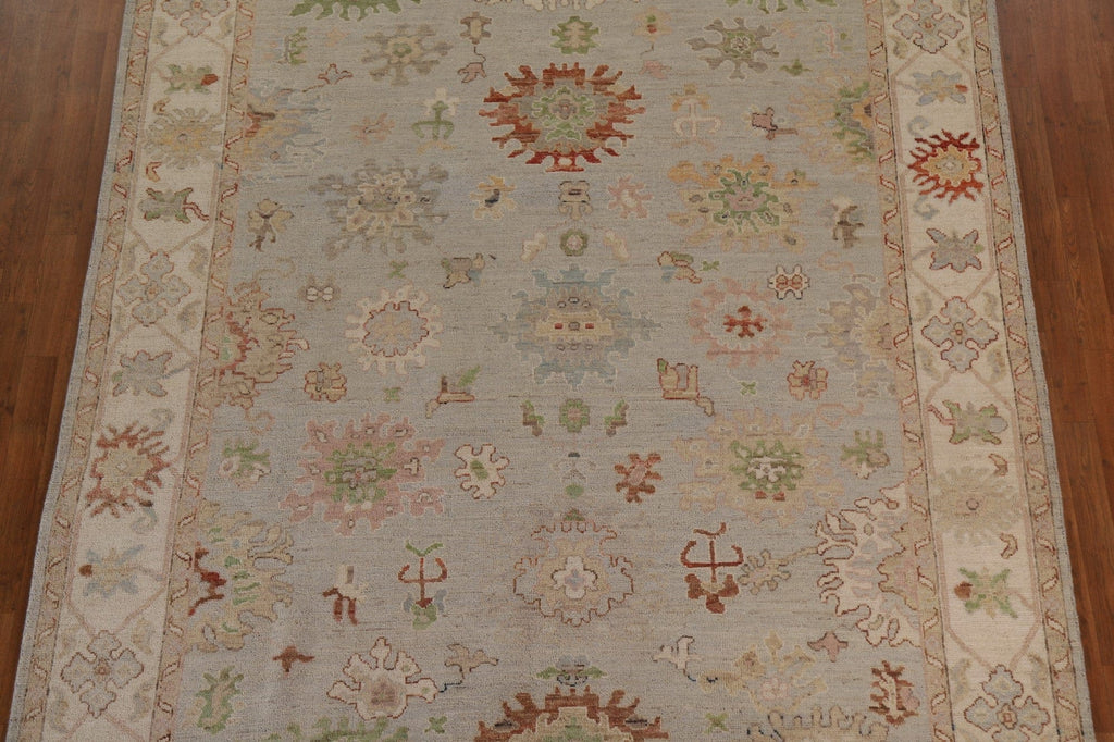 Floral Oushak Vegetable Dye Area Rug 8x10