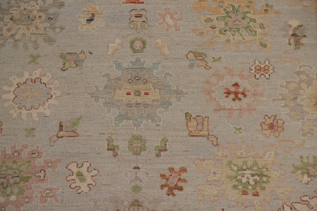 Floral Oushak Vegetable Dye Area Rug 8x10