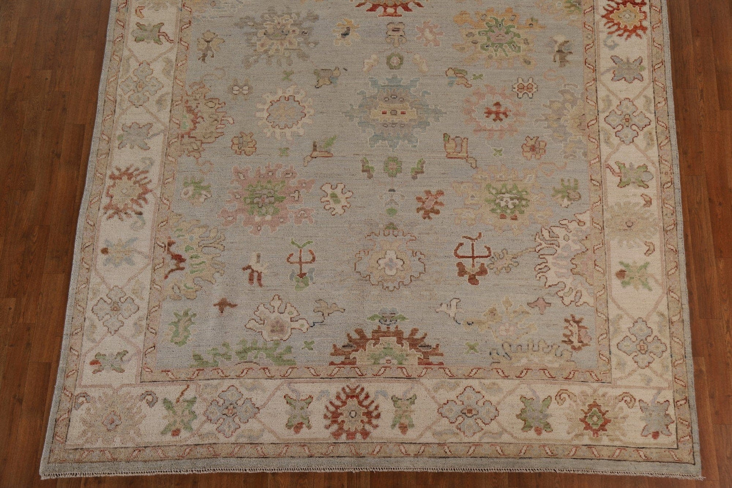 Floral Oushak Vegetable Dye Area Rug 8x10