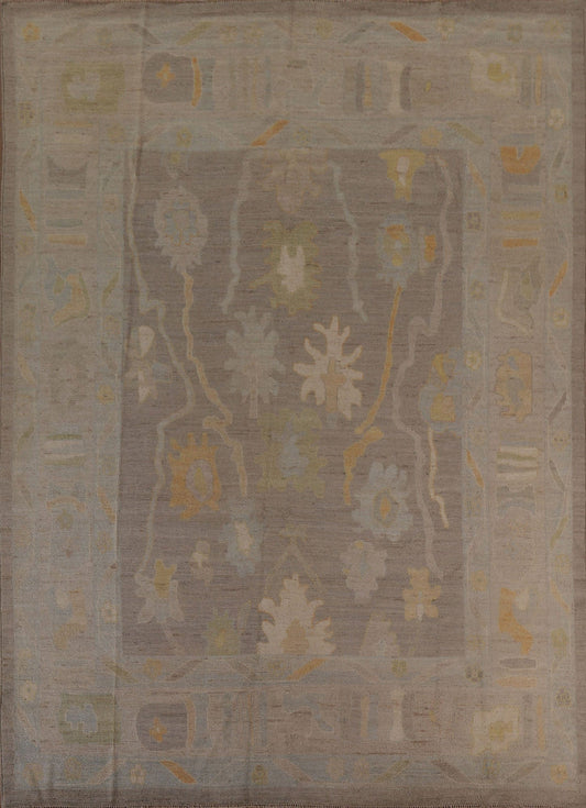 Oushak Vegetable Dye Area Rug 9x10