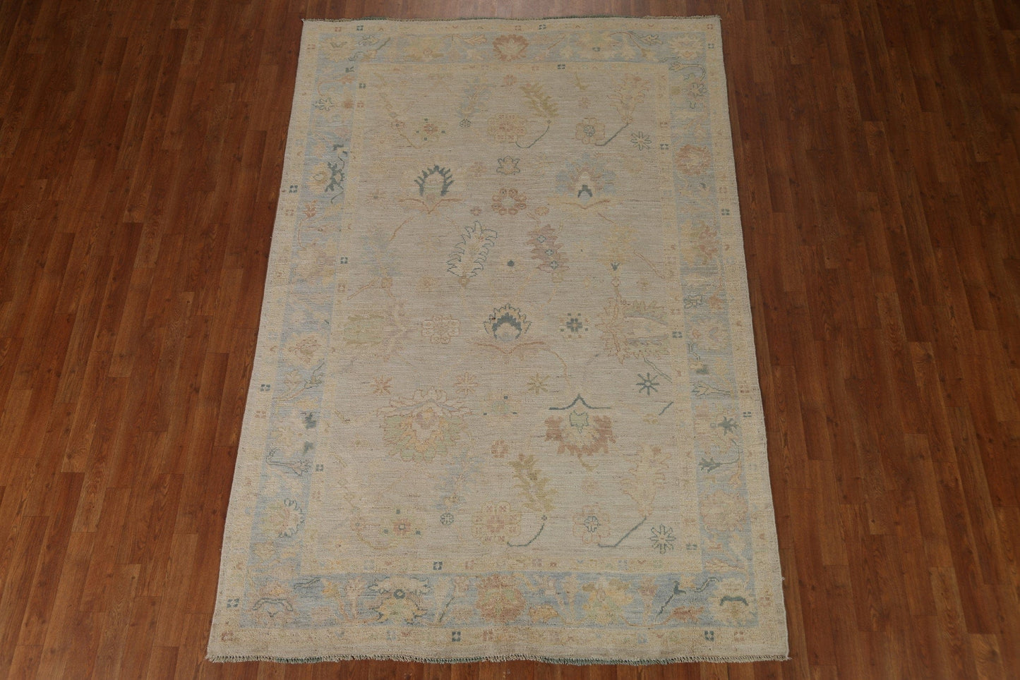 Oushak Vegetable Dye Area Rug 6x9