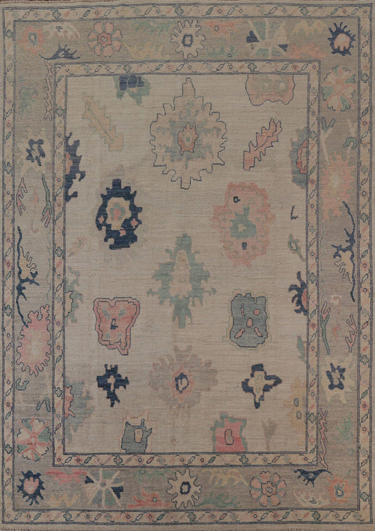 Vegetable Dye Oushak Oriental Area Rug 8x10