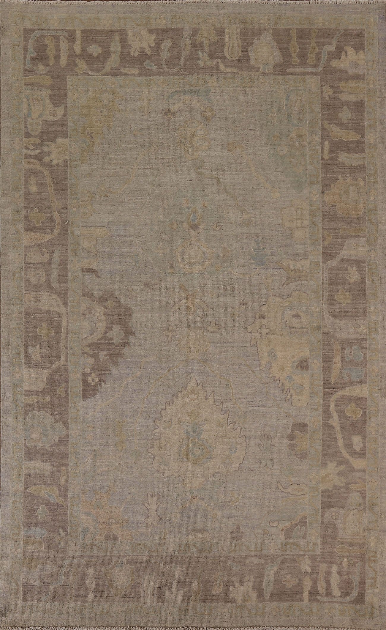 Vegetable Dye Oushak Oriental Area Rug 7x10