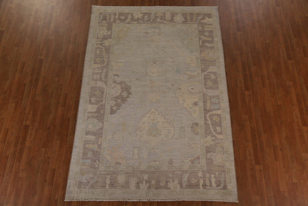 Vegetable Dye Oushak Oriental Area Rug 7x10