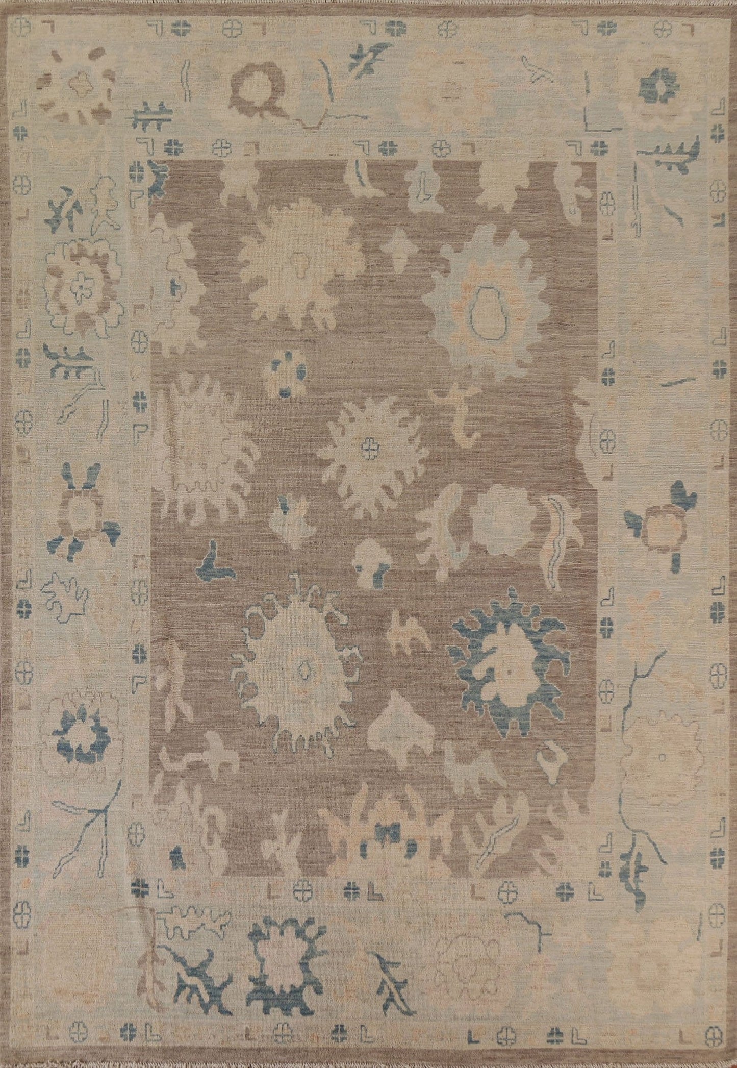 Vegetable Dye Oushak Turkish Area Rug 8x10