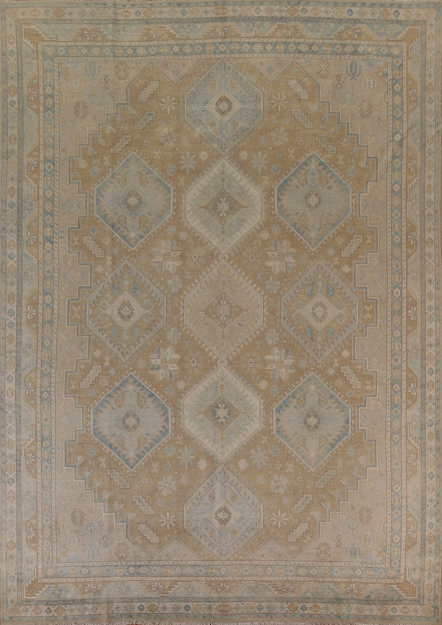 Vegetable Dye Oushak Oriental Area Rug 8x10