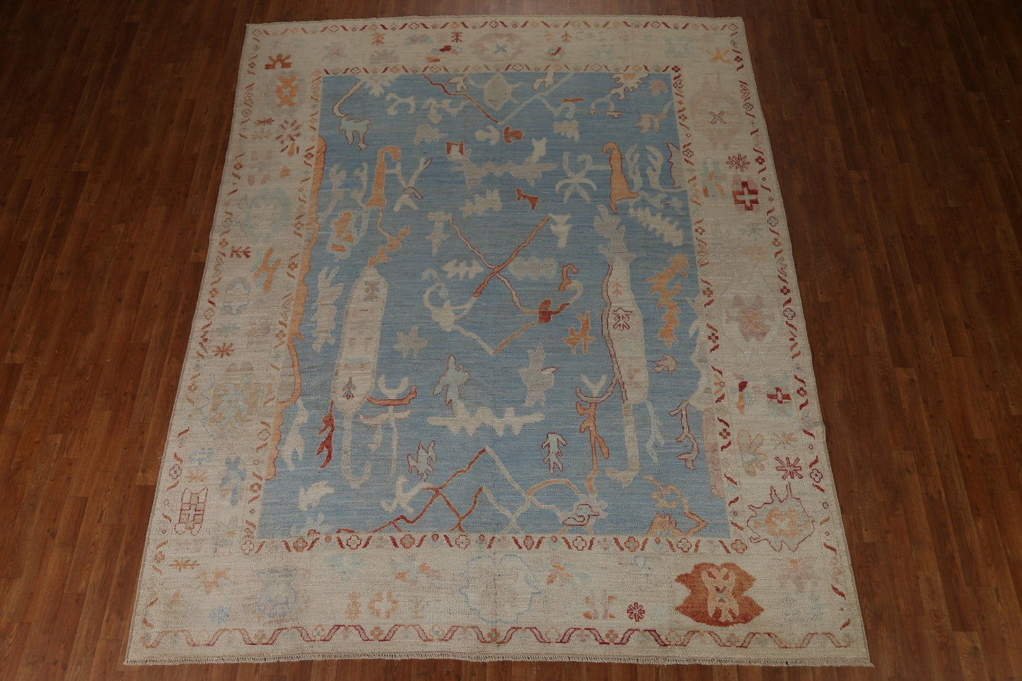 Vegetable Dye Oushak Turkish Area Rug 8x10