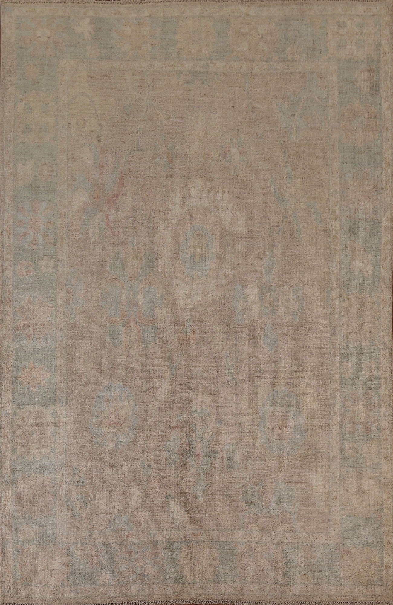 Vegetable Dye Oushak Oriental Area Rug 6x9