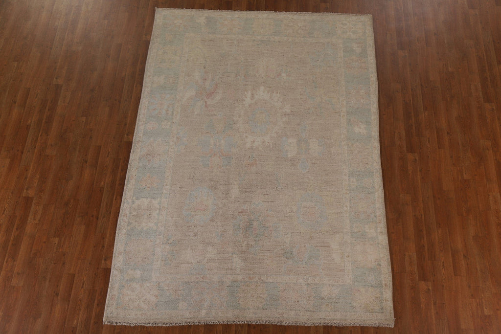 Vegetable Dye Oushak Oriental Area Rug 6x9