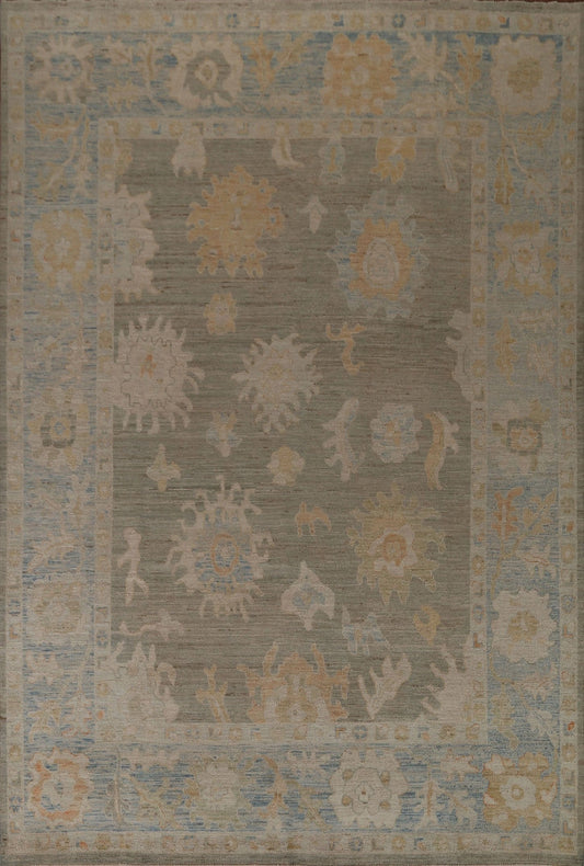 Turkish Oushak Vegetable Dye Area Rug 8x10