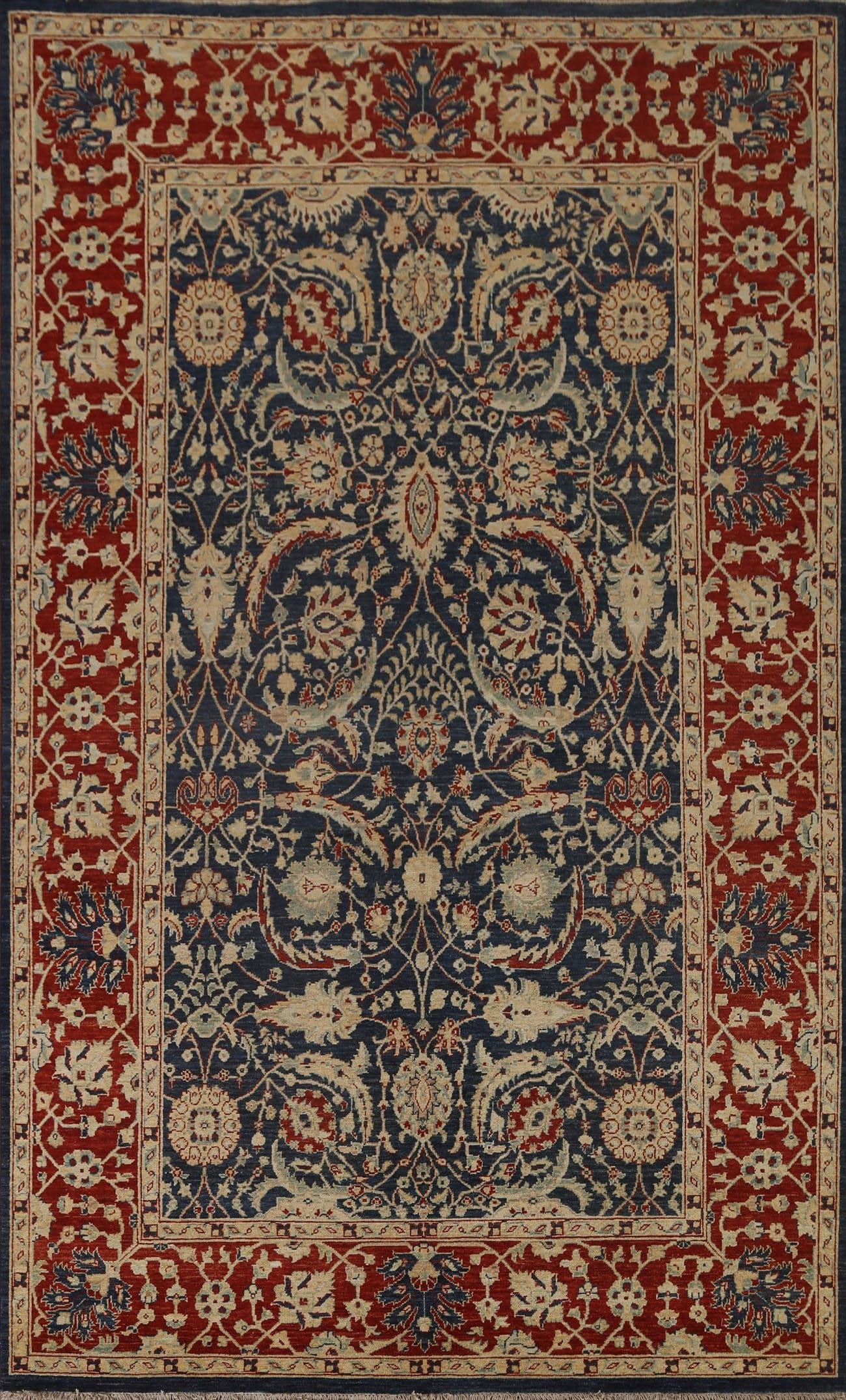 Blue Heriz Serapi Vegetable Dye Area Rug 7x10