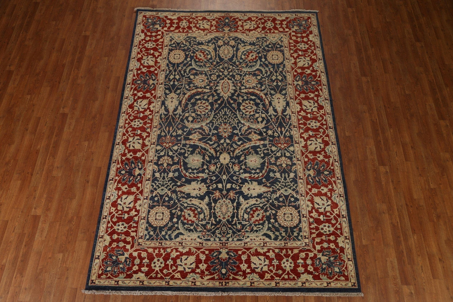 Blue Heriz Serapi Vegetable Dye Area Rug 7x10