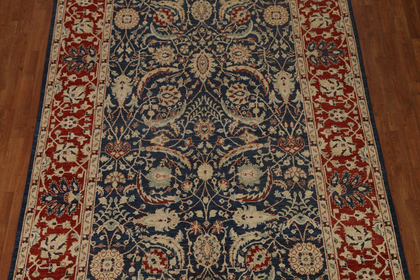 Blue Heriz Serapi Vegetable Dye Area Rug 7x10